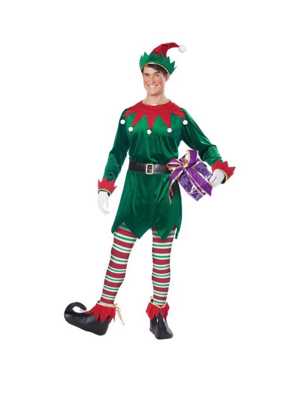 California Costumes Adult Christmas Elf Costume with Accessories Size S/M